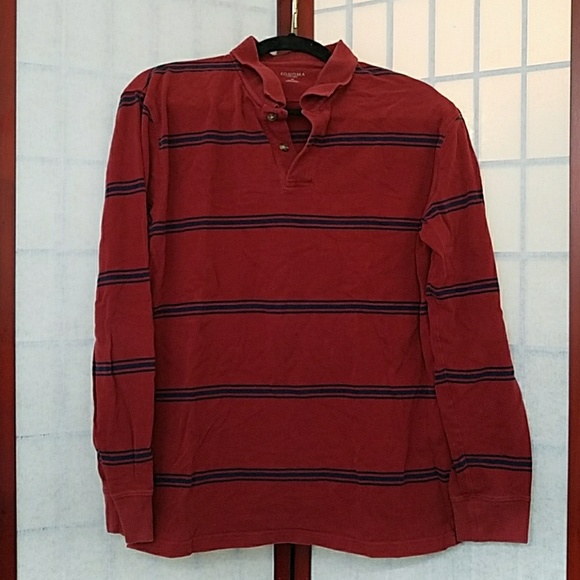 Sonoma Other - Sonoma red and navy blue striped polo. Size M.